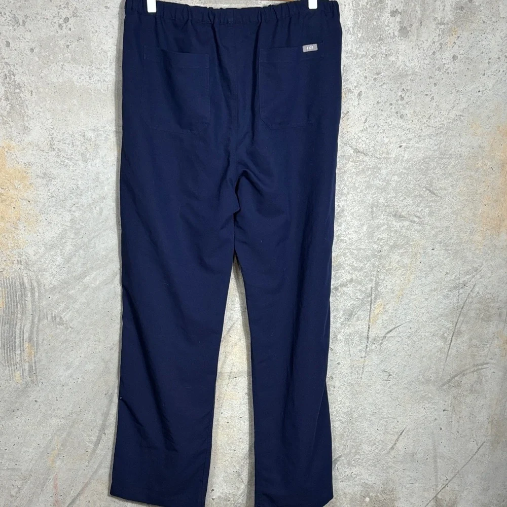 FIGS Pisco Scrub Pants Elastic Waist Straight Leg Technical Collection